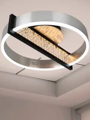 LED stropní svítidlo Yvaris, stříbrné, CCT, dálkové ovládání Sezónní Sleva