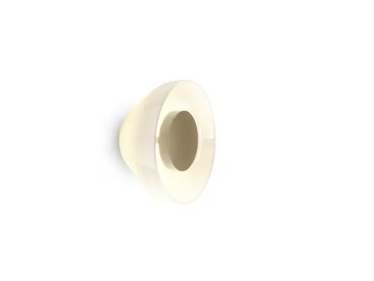 MARSET LED nástěnné světlo Aura, Ø 18 cm, zapnuto/vypnuto, opálové Sleva