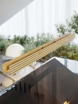 Víkendová Akce Závěsné LED světlo Inka, světlé dřevo, stmívatelné, délka 116 cm