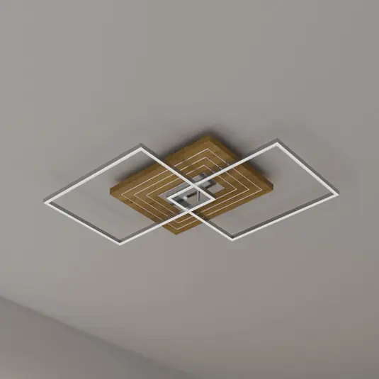 LED stropní svítidlo Inka L, délka 75 cm, světlé dřevo, stmívatelné Ihned K Objednání