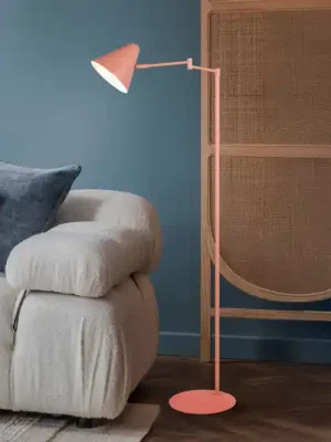 Akce Stojací lampa Cosima, meruňková, výška 126 cm, kov