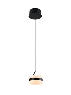Cenově Výhodný LED závěsné světlo Dios, černé, Ø 15 cm, kov, CCT