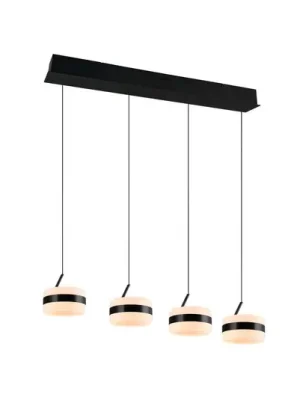 LED závěsné světlo Dios, černé, délka 85 cm, CCT, 4 svítidla. Pouze Dnes