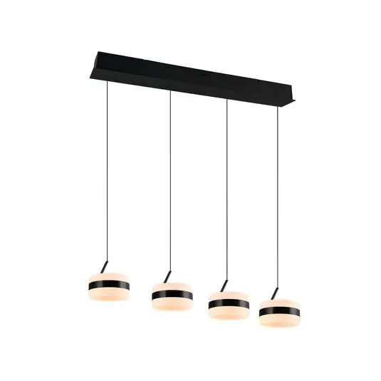 LED závěsné světlo Dios, černé, délka 85 cm, CCT, 4 svítidla. Pouze Dnes
