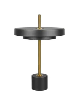 LED stolní lampa Keaton, černá/zlatá, výška 45 cm, CCT Poslední Šance