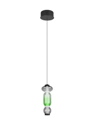 Závěsné světlo LED Minerva, Ø 15 cm, barevná, sklo, CCT, stmívač Cenová Bomba