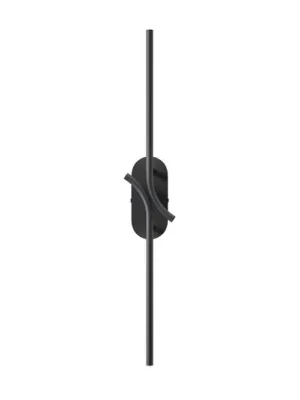 Levný LED nástěnné světlo RENAISSANCE, černá/černá, výška 63 cm, 2 žárovky.