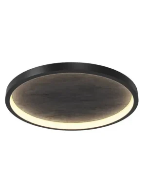 LED stropní svítidlo Orign, Ø 60 cm, černé, kov/kámen Rychlé Dodání