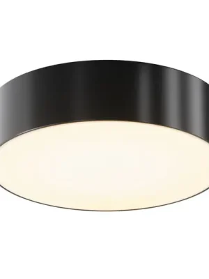 LED venkovní stropní svítidlo Zon, černé, Ø 22 cm, 3 000 K kov Sleva