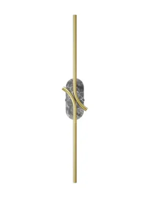 LED nástěnné světlo RENAISSANCE, mosaz/mramor, výška 63 cm, 2 svítidla. Akce