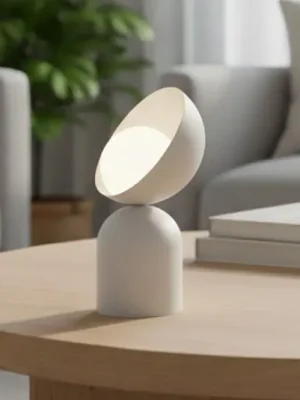 Akční Cena Stolní lampa Boto LN1, béžová, ocel/sklo, výška 31 cm, G9