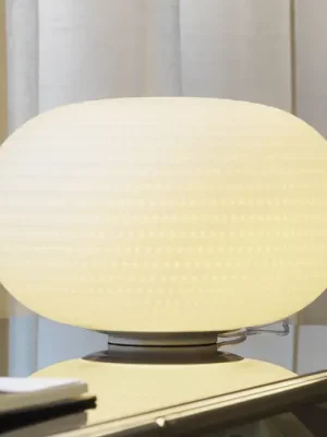 Fontana Arte stolní lampa BIANCA, sklo, Ø 30 cm, E27 Top Prodej
