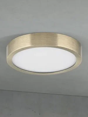LED stropní svítidlo Disc, antická mosazná barva, Ø 14 cm, CCT Expresní Doručení