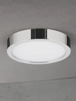 Sezónní Sleva LED stropní svítidlo Disc, chromová barva, Ø 14 cm, CCT, kov