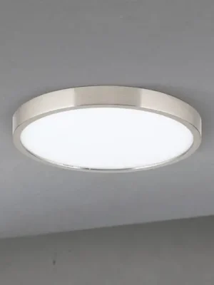 Nová Kolekce LED stropní svítidlo Disc, satinovaná niklová barva, Ø 24 cm, CCT