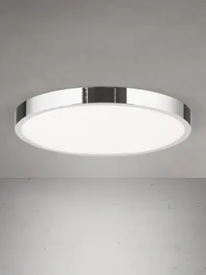 LED stropní svítidlo Disc, chromová barva, Ø 28 cm, CCT, kov Koupit Online