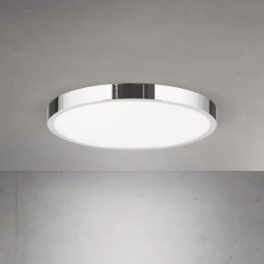 LED stropní svítidlo Disc, chromová barva, Ø 28 cm, CCT, kov Koupit Online