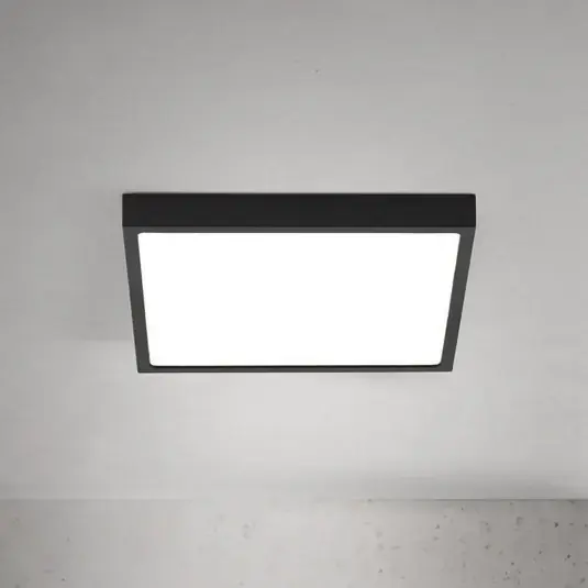 LED stropní svítidlo Disc, černé, délka 24 cm, CCT kov Levný