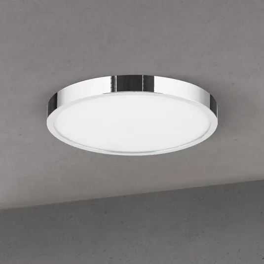 Nová Kolekce LED stropní svítidlo Disc, chromová barva, Ø 24 cm, CCT, kov