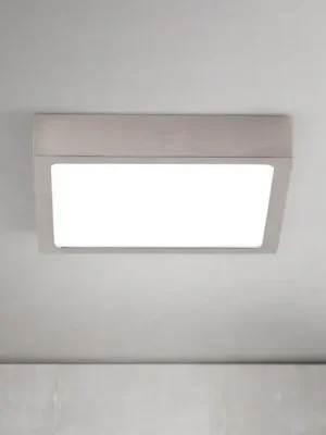 Víkendová Akce LED stropní svítidlo Disc, satinovaná niklová barva, délka 14 cm CCT