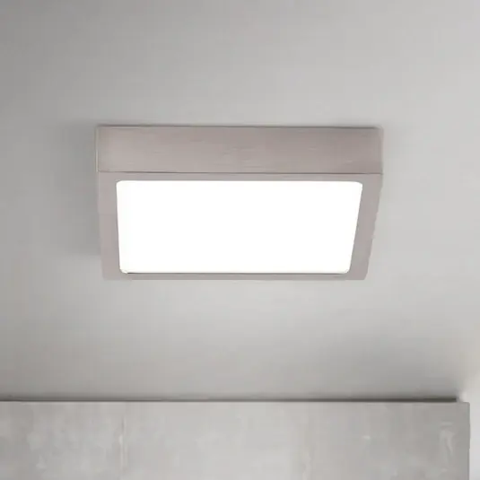 Víkendová Akce LED stropní svítidlo Disc, satinovaná niklová barva, délka 14 cm CCT
