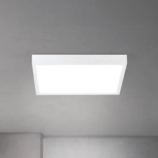 LED stropní svítidlo Disc, bílé, délka 40 cm, CCT, kov/plast Must-Have