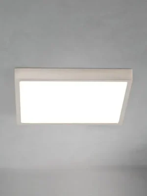 LED stropní svítidlo Disc, satinovaná niklová barva, délka 24 cm, CCT Akční Nabídka