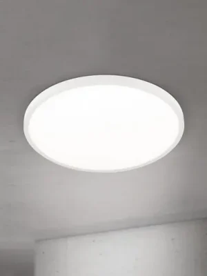 LED stropní svítidlo Disc, bílé Ø 60 cm, CCT, kov/plast Akce
