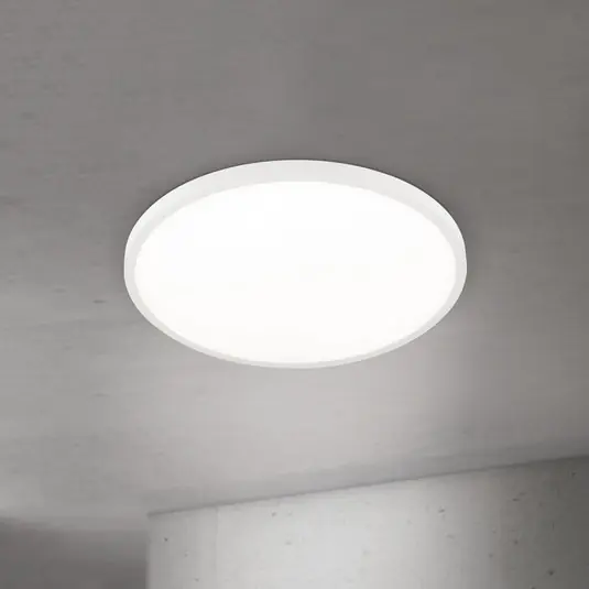 LED stropní svítidlo Disc, bílé Ø 60 cm, CCT, kov/plast Akce