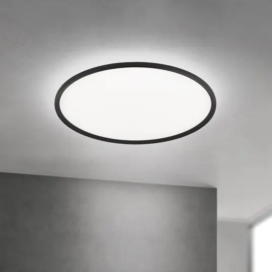 Akční Cena LED stropní svítidlo Kant, Ø 80 cm černé, CCT kov/plast