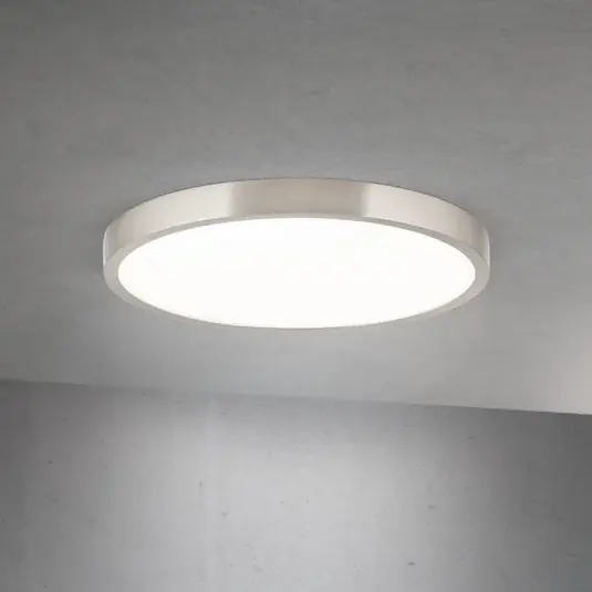 Výhodná Nabídka LED stropní svítidlo Disc, satinovaná niklová barva, Ø 28 cm, CCT