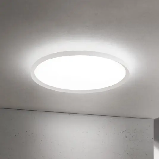 LED stropní svítidlo Kant, Ø 60 cm, bílé, CCT, kov/plast Bezpečná Platba