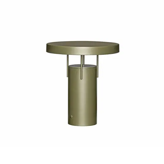 HÜBSCH LED stolní lampa na baterie BringMe tmavě zelená metalíza, 28 cm Akce
