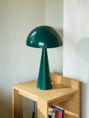 HÜBSCH stolní lampa Mush, tmavě zelená, kov, výška 50 cm Kup Teď