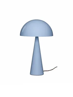 HÜBSCH stolní lampa Mush, ledově modrá, kov, výška 50 cm Finální Výprodej