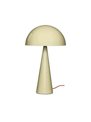 HÜBSCH stolní lampa Mush, písková, kov, výška 50 cm Levný