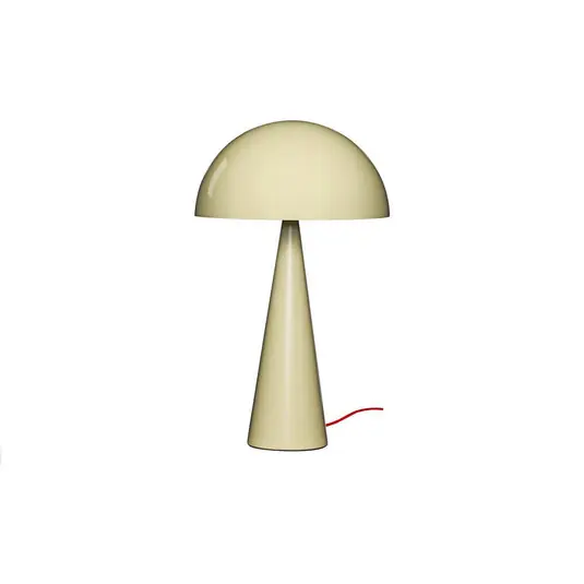 HÜBSCH stolní lampa Mush, písková, kov, výška 50 cm Levný