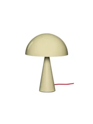 HÜBSCH stolní lampa Mush Mini, světle písková, výška 34 cm Novinka
