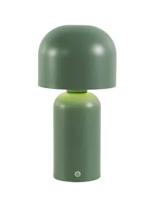 LED stolní lampa na baterie Niko, olivově zelená, výška 26 cm, kovový stmívač Horká Nabídka