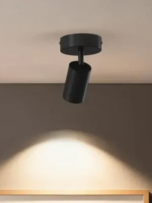 Originální Calex GU10 stropní bodové osvětlení, černé, Ø 10 cm, 1 žárovka, kovové