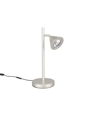 LED stolní lampa Romeo, výška 40 cm, niklová barva, kov, CCT Akce