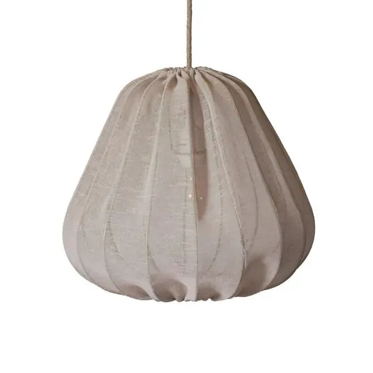 PR Home závěsné světlo Sienna, béžové, výška 35 cm, látka Tovární Cena
