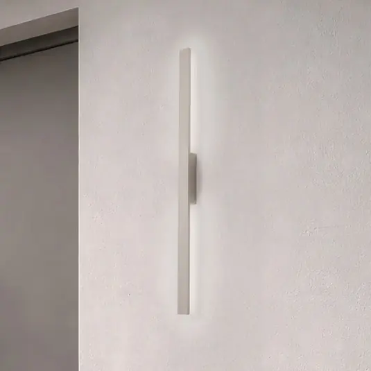 LED nástěnné světlo Demi M, pískové, hliník, výška 100 cm, IP54 Nejlepší Volba