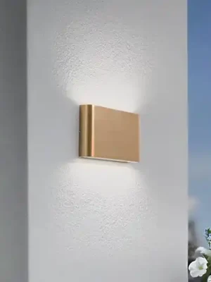 LED nástěnné světlo Semi M, hliník, zlatá, délka 17,5 cm Horká Nabídka