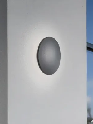 Must-Have LED nástěnné světlo Aria M, černé, hliník, Ø 18 cm