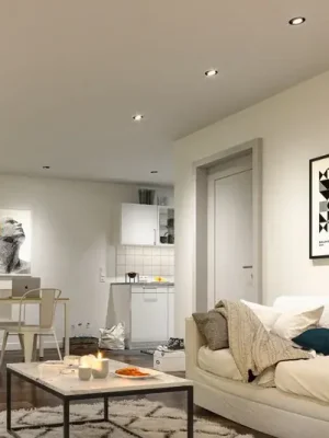 Akce Paulmann LED podhledové svítidlo, bílá Ø 8 cm 4,8 W zapnuto/vypnuto, sada 10 ks