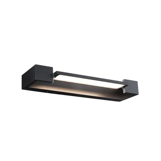 Zlevněný Paulmann LED nástěnné světlo Lucille, černé, 40 cm IP44 stmívatelné