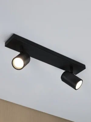 Speciální Cena Paulmann stropní bodové světlo Zyli černý délka 40 cm 2-flg. IP44