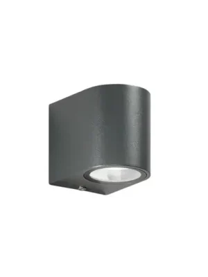 Víkendová Akce Venkovní nástěnné svítidlo ONE, antracitová barva, výška 8 cm, kov, IP54