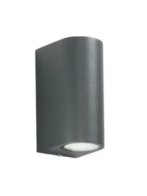Víkendová Akce Venkovní nástěnné svítidlo ONE, antracitová barva, výška 13 cm, kov, IP54, 2